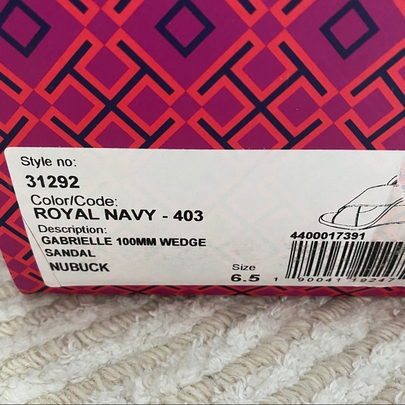 NWT Tory Burch Gabrielle wedge sandal - Picture 8 of 12